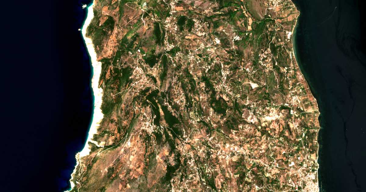Satellitenkarte von Monopoláta
