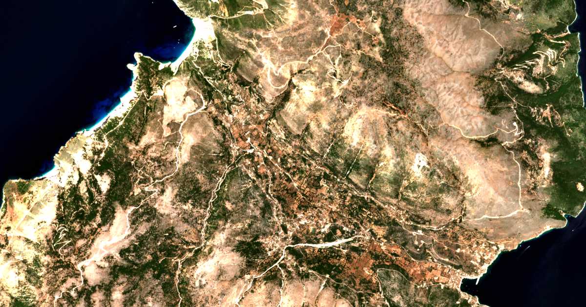 Satellitenkarte von Antipáta