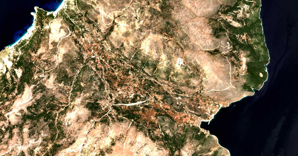 Satellitenkarte von Ferentinata