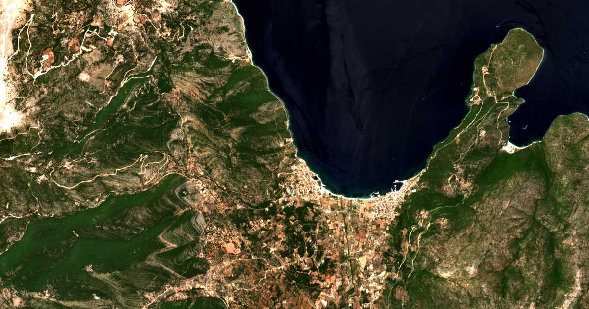 Satellitenkarte von Karavómylos