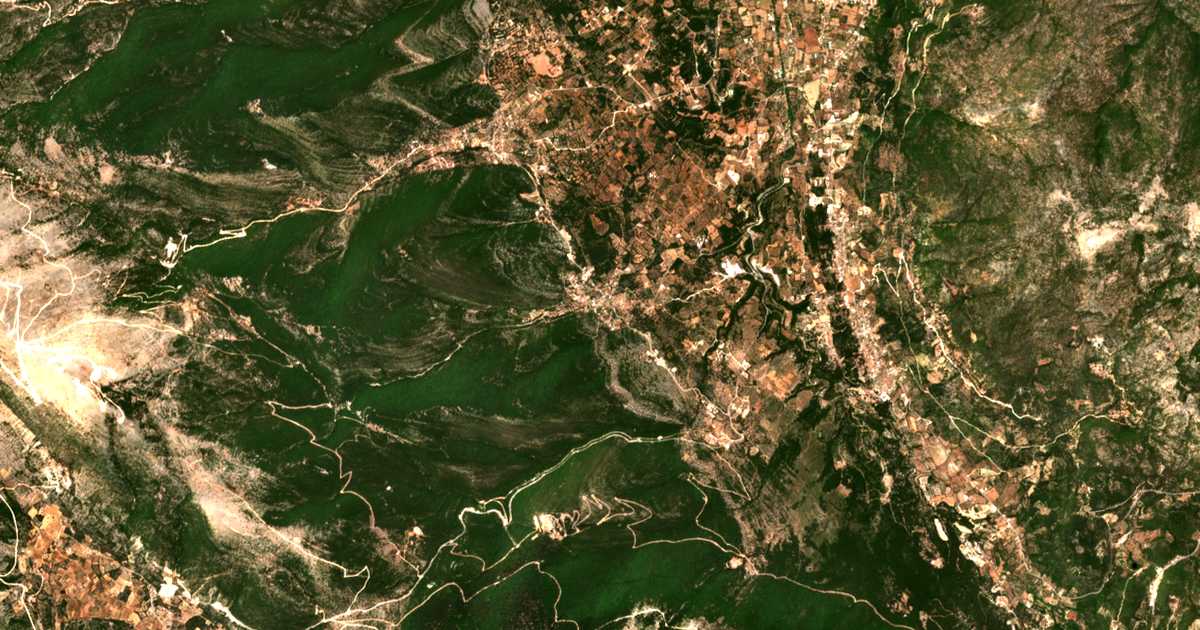 Satellitenkarte von Chaliotáta