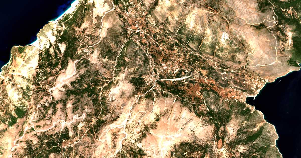 Satellitenkarte von Makriótika