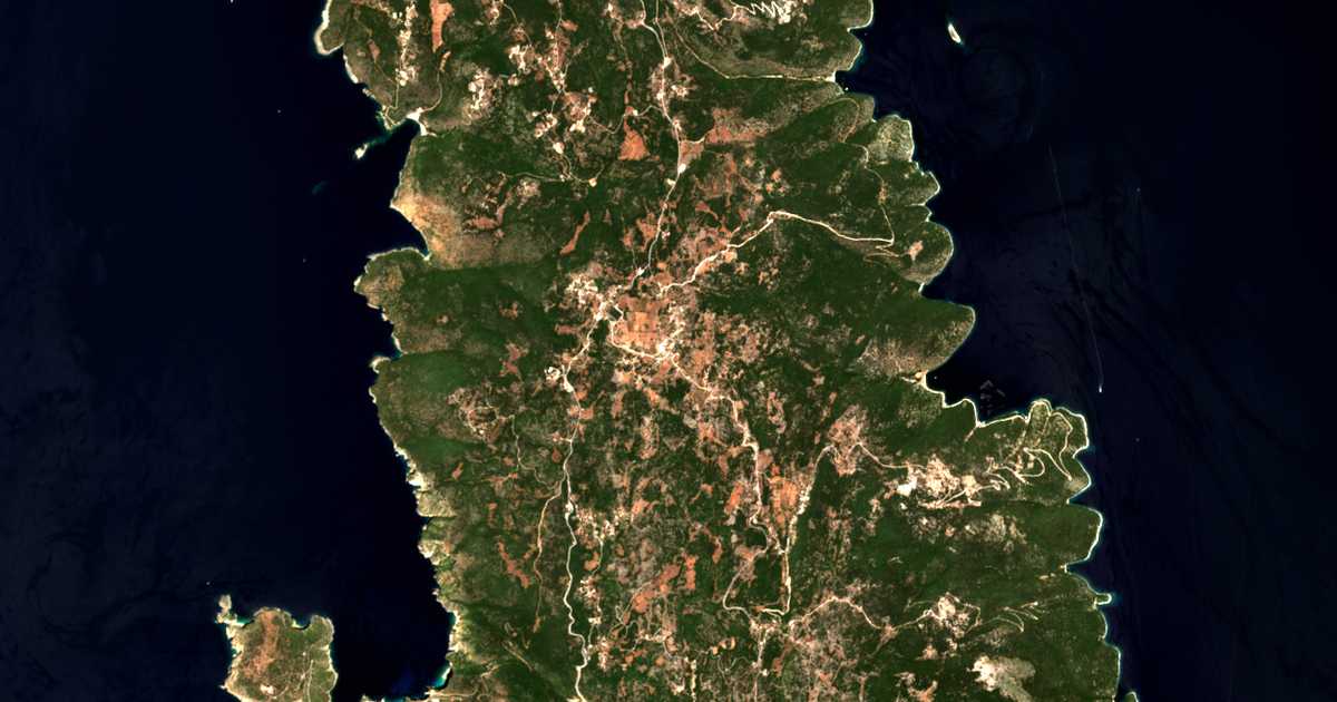 Satellitenkarte von Mesovoúnia