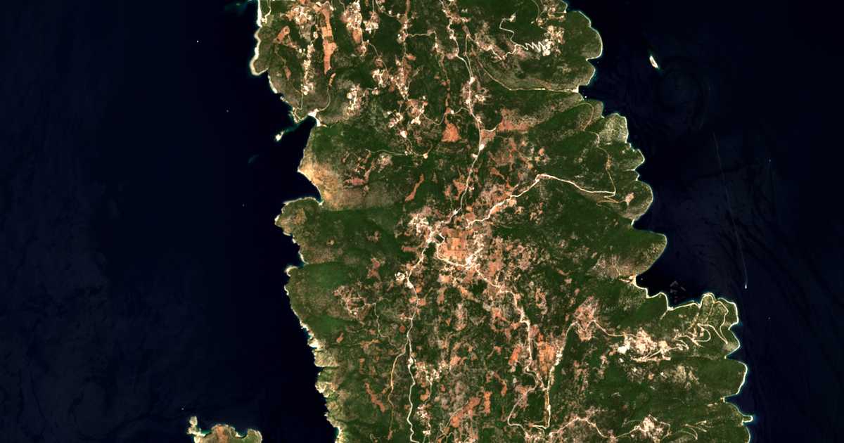 Satellitenkarte von Vasilikiádes
