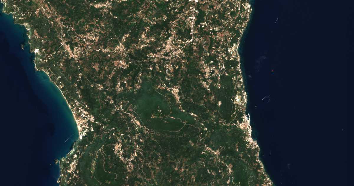 Satellitenkarte von Agios Deka