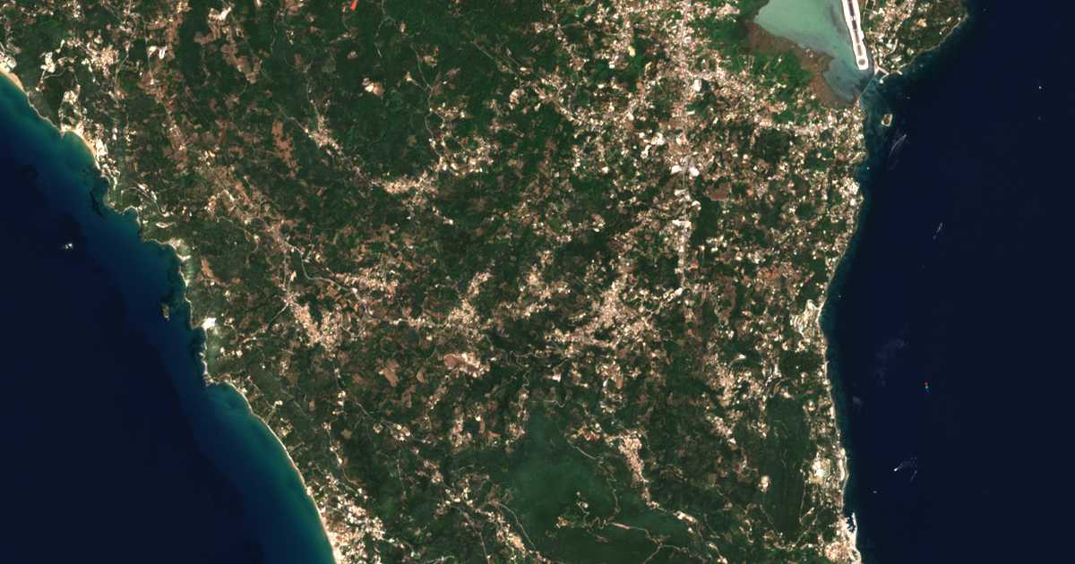 Satellitenkarte von Ágios Prokópios