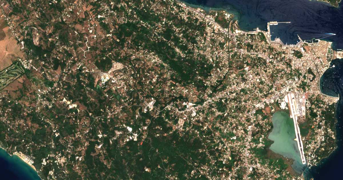 Satellitenkarte von Ágios Vlásios