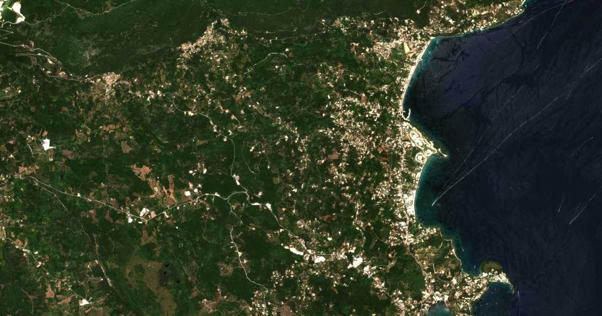 Satellitenkarte von Ágios Vasíleios