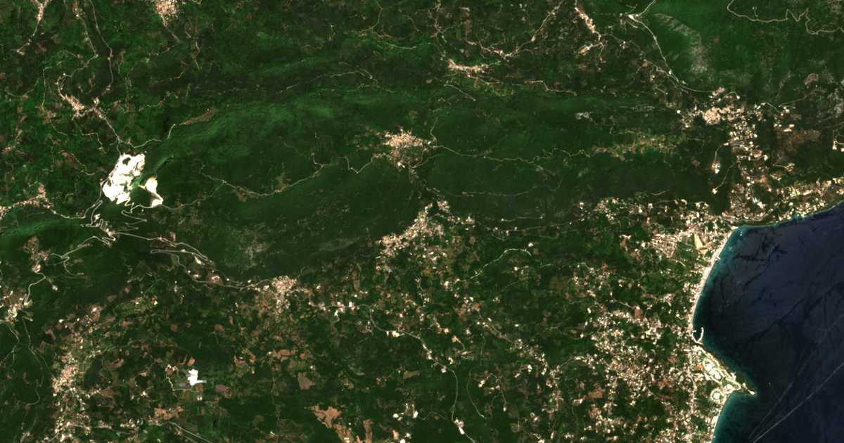 Satellitenkarte von Ano Korakiana