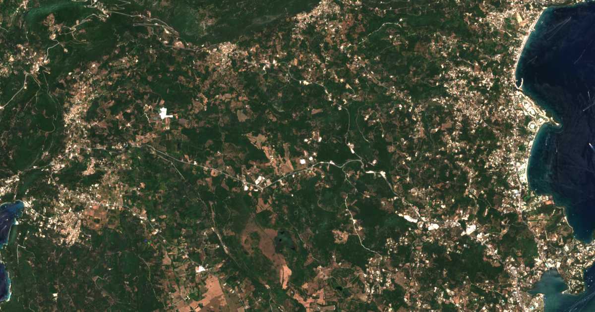 Satellitenkarte von Félekas