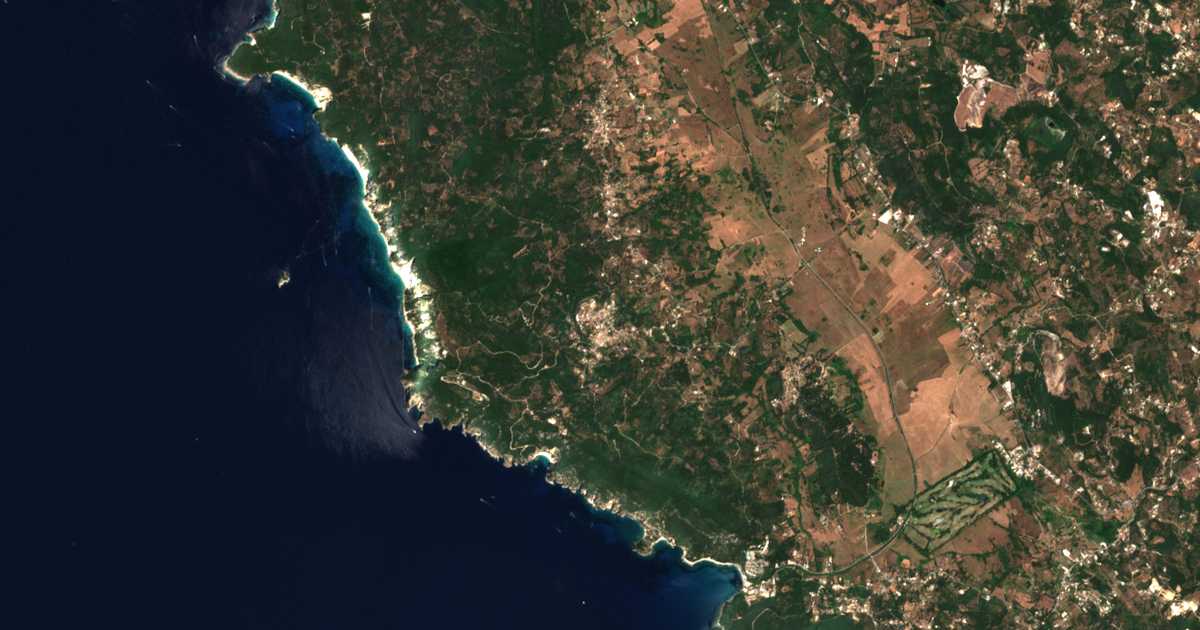 Satellitenkarte von Giannades