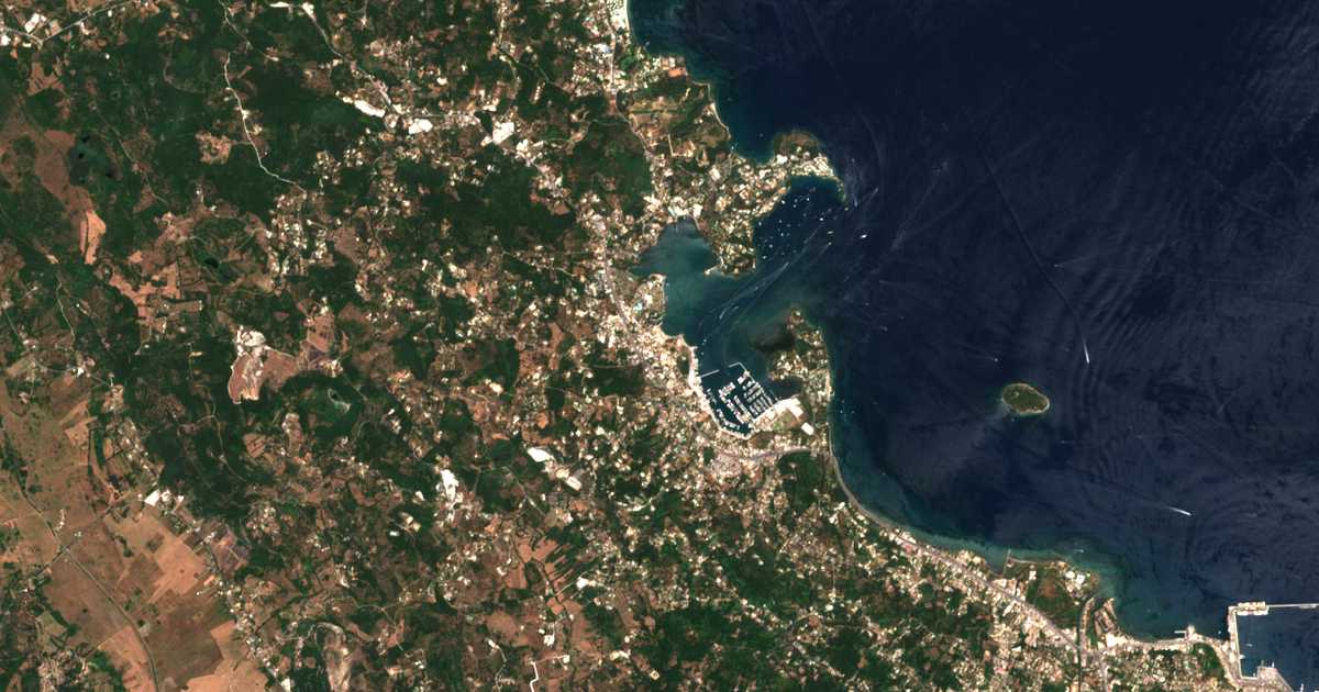 Satellitenkarte von Gouvia