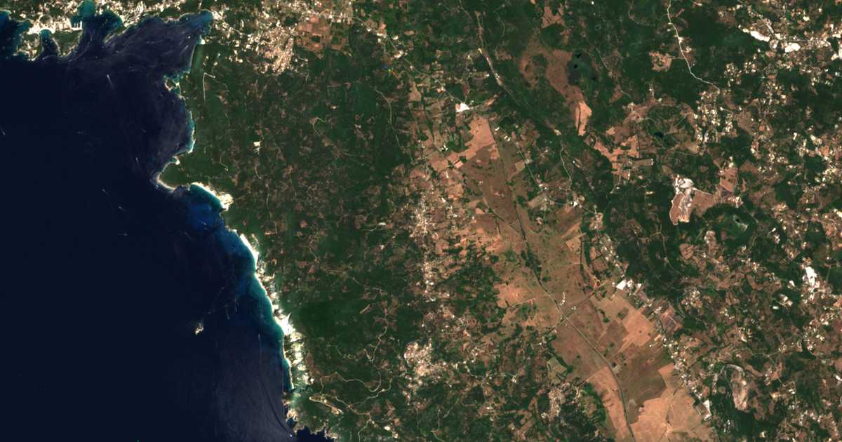 Satellitenkarte von Kanakades