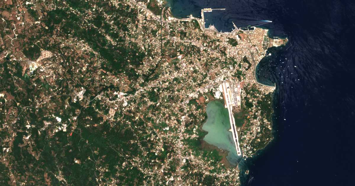 Satellitenkarte von Kanálion