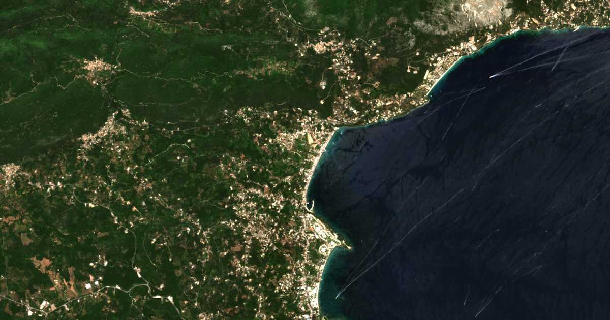 Satellitenkarte von Káto Ágios Márkos