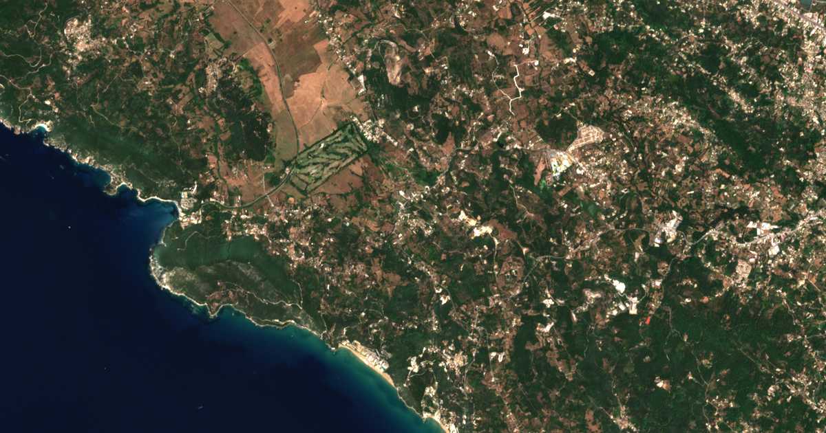Satellitenkarte von Kokkini