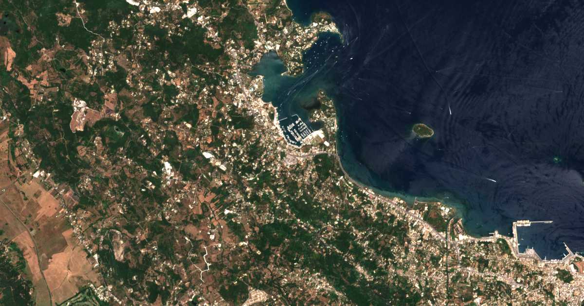 Satellitenkarte von Kontokálion
