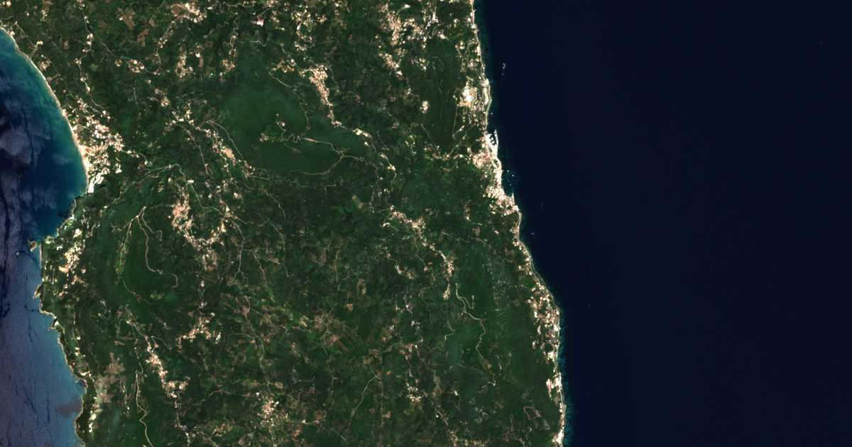 Satellitenkarte von Loukáta