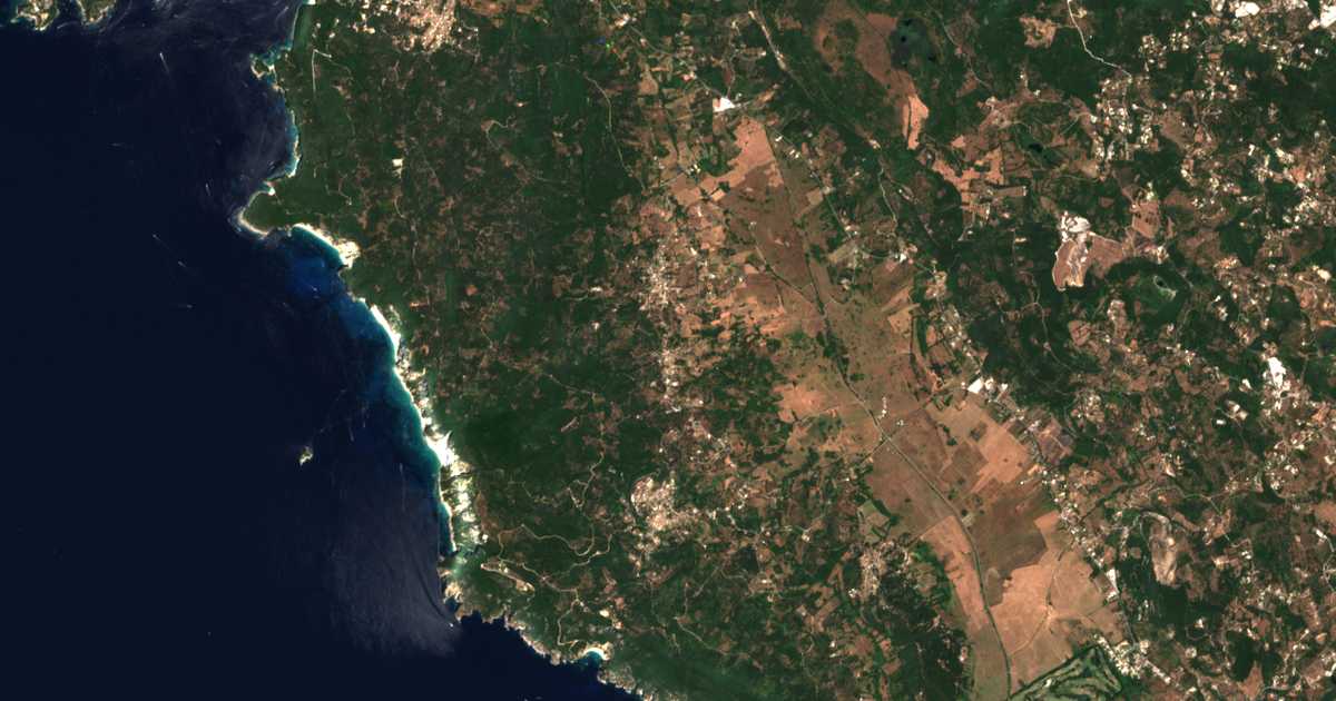Satellitenkarte von Mármaron