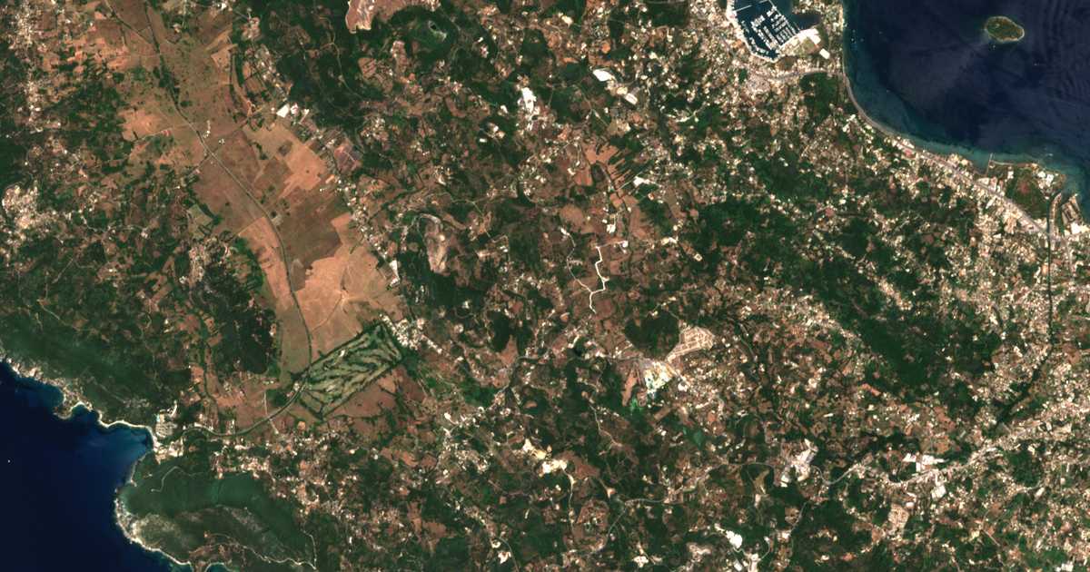 Satellitenkarte von Vasiliká