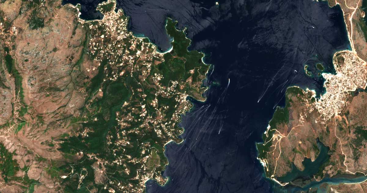 Satellitenkarte von Ágios Stéfanos
