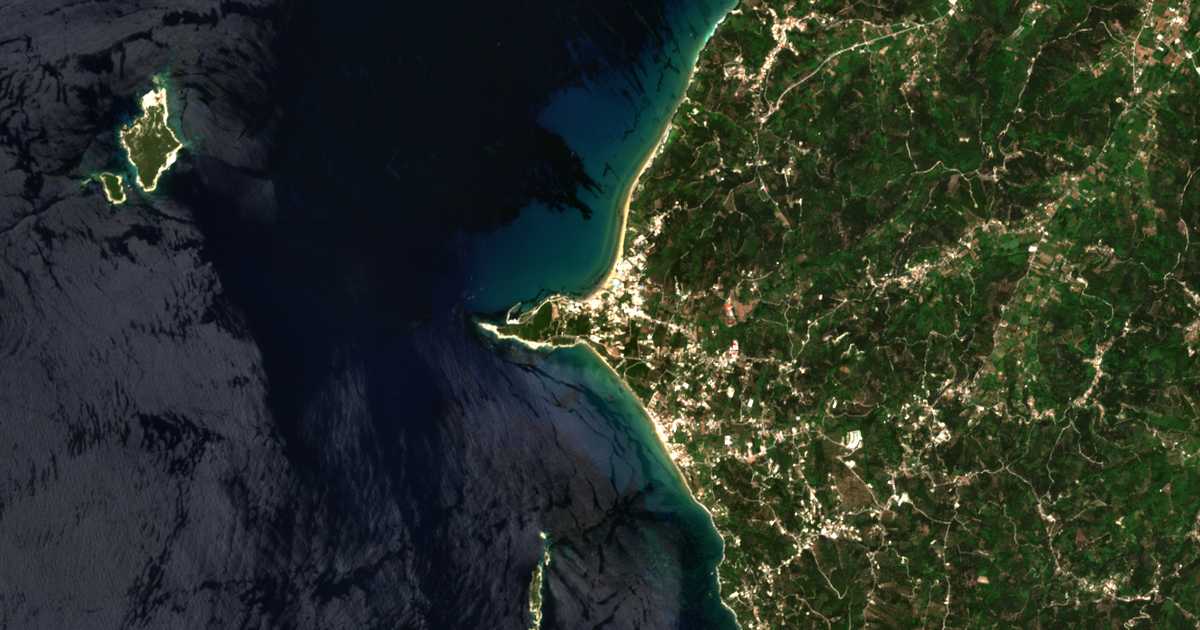 Satellitenkarte von Ágios Stéfanos