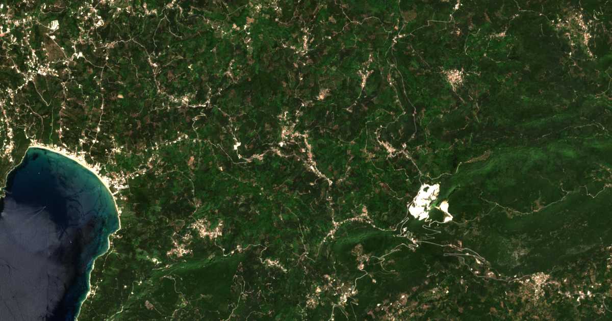 Satellitenkarte von Agros