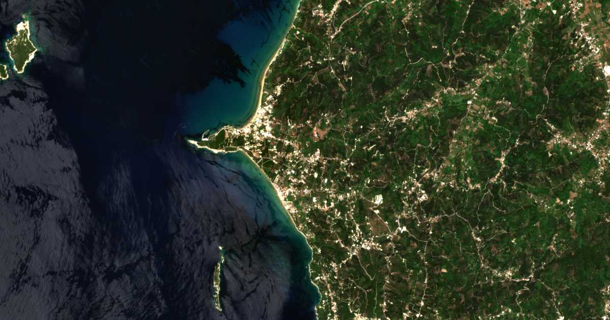 Satellitenkarte von Aríllas