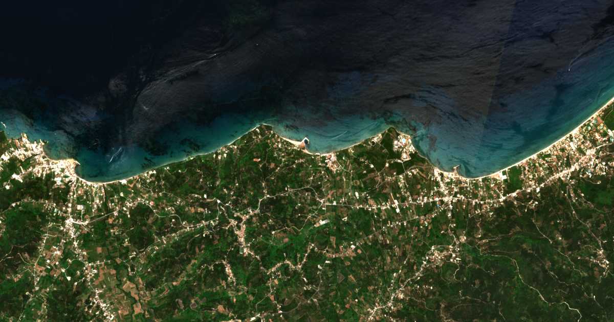 Satellitenkarte von Astrakerí