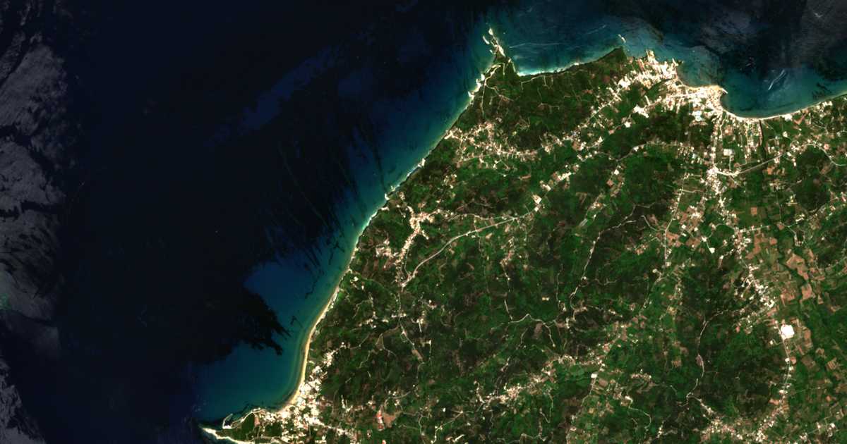 Satellitenkarte von Avliótai