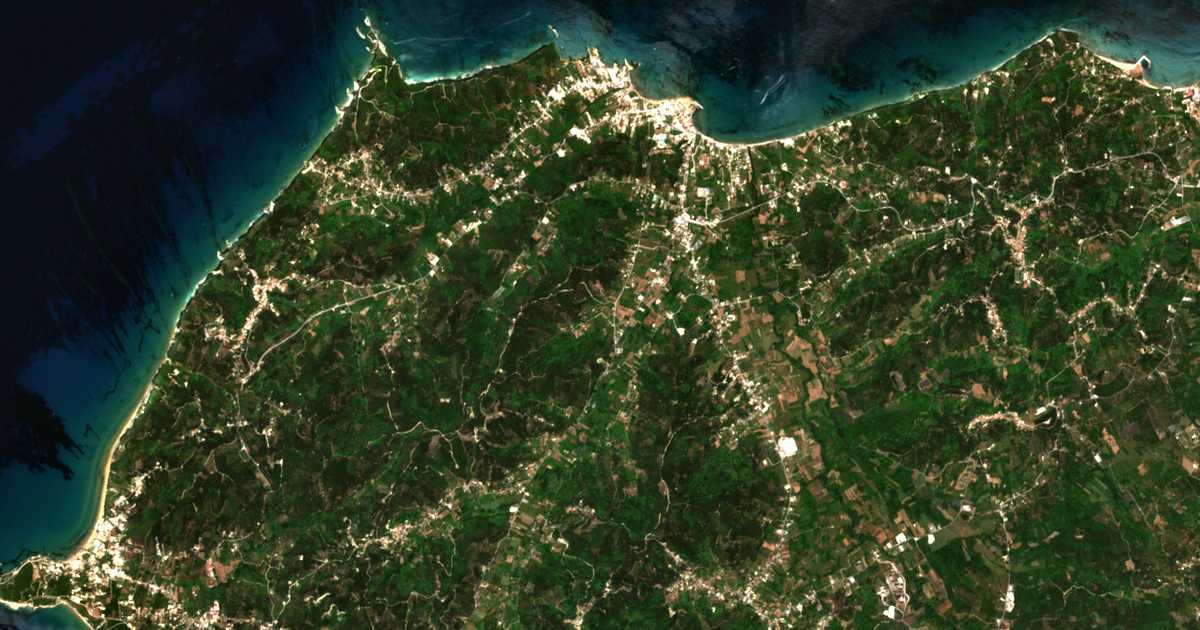 Satellitenkarte von Gousádes