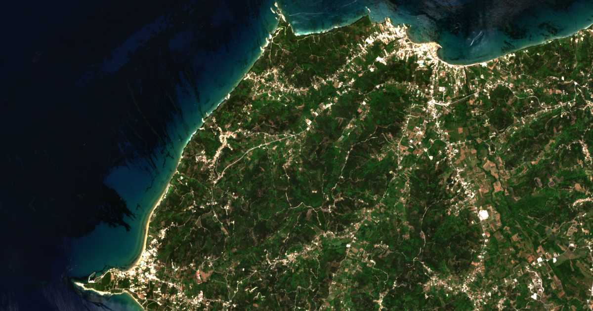 Satellitenkarte von Kouknikádes