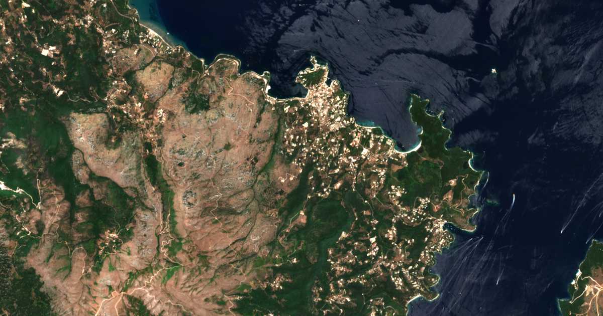 Satellitenkarte von Lithiasménos