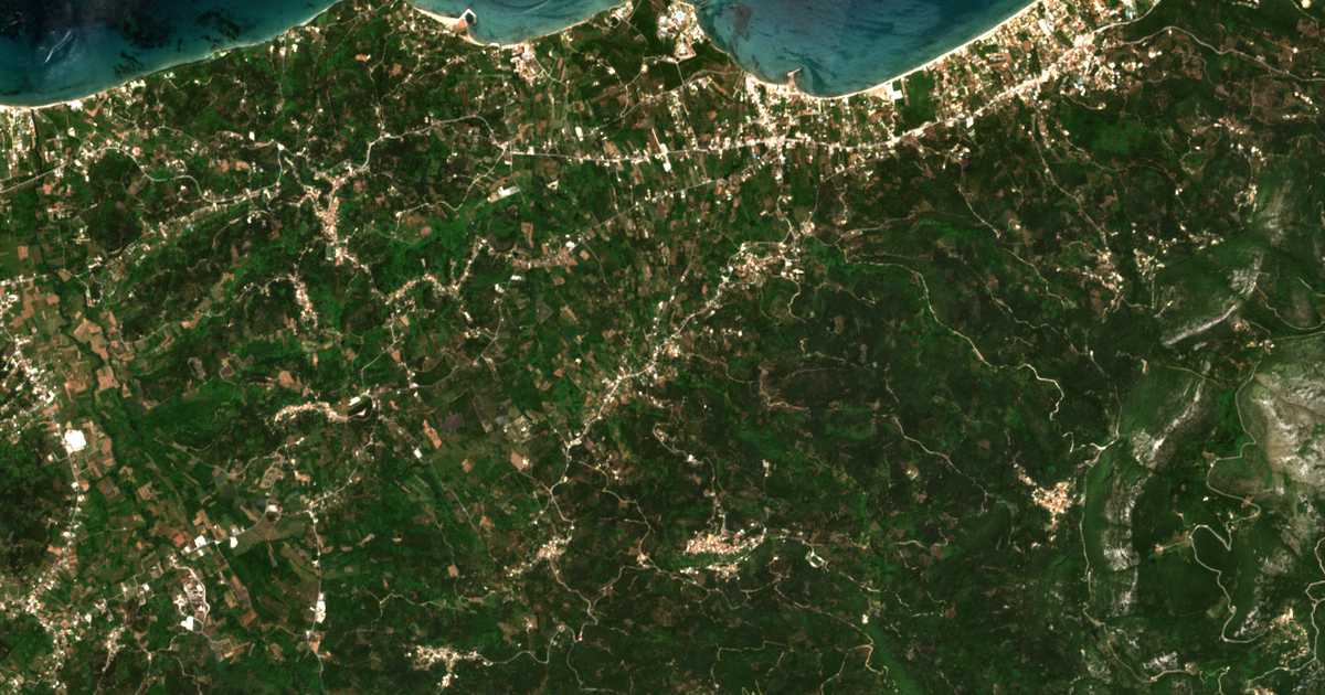 Satellitenkarte von Platonas