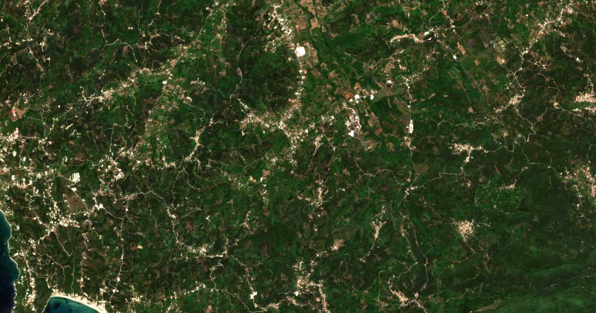 Satellitenkarte von Psathýlas
