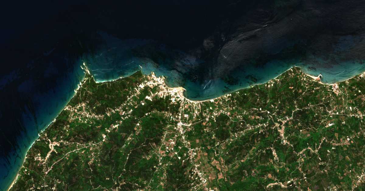 Satellitenkarte von Sidari