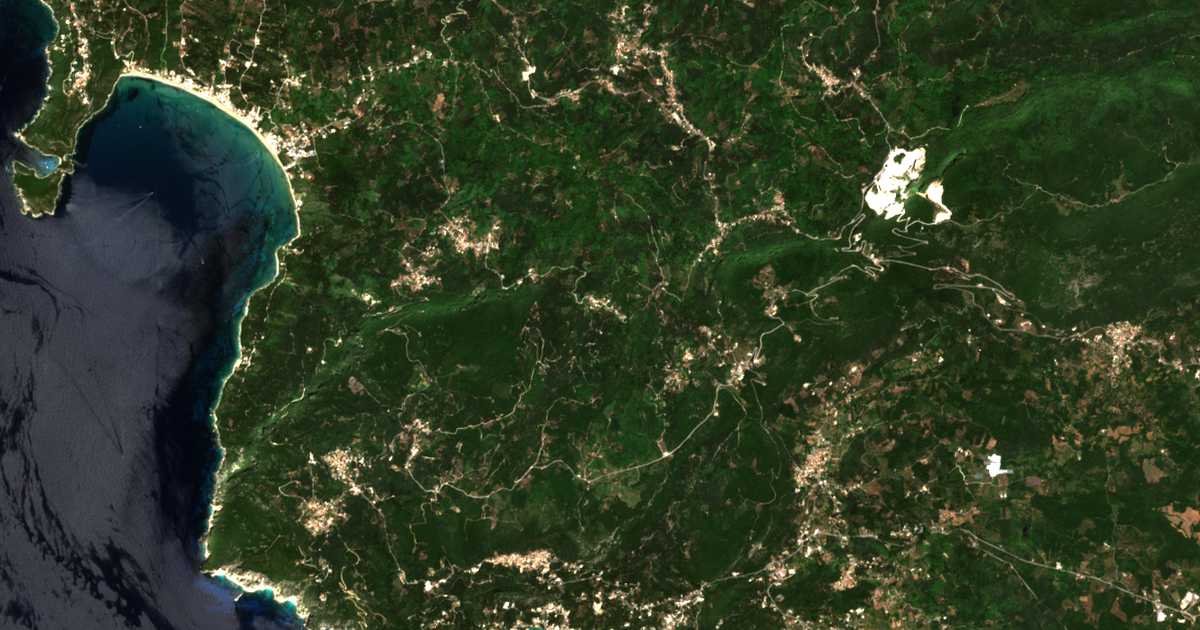 Satellitenkarte von Vatoniaí