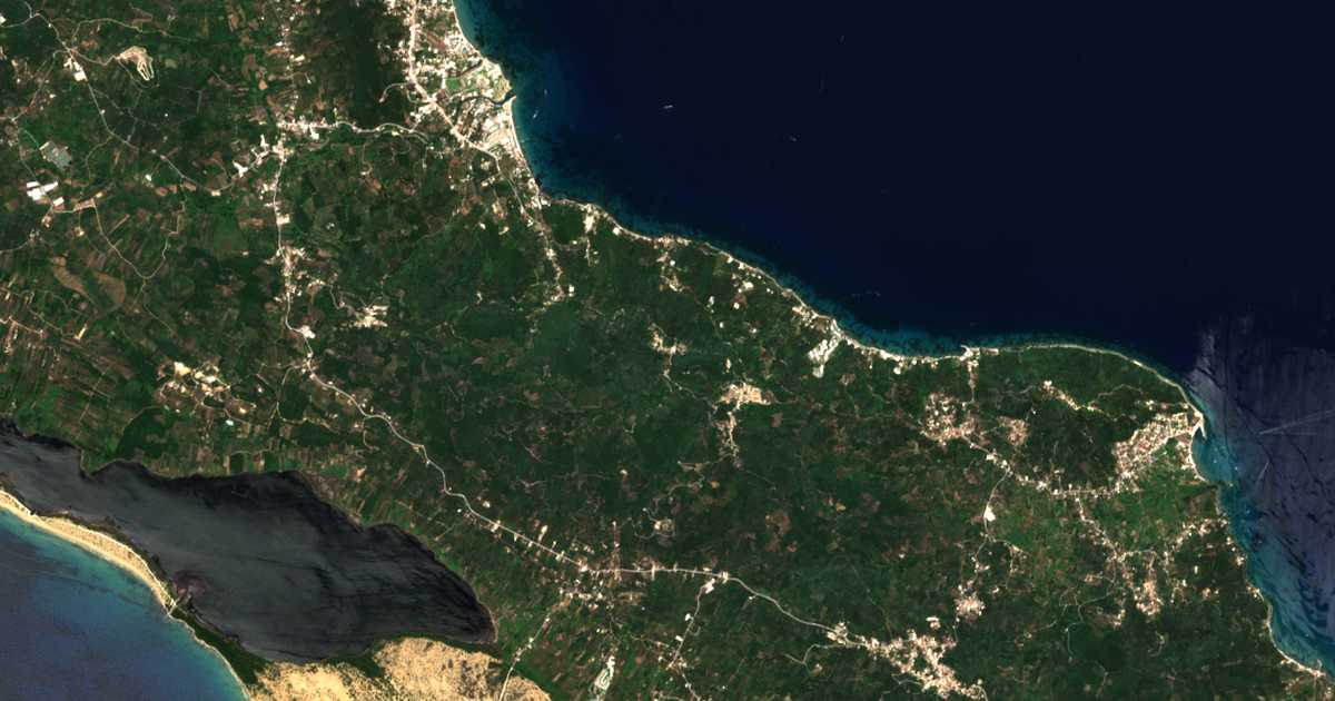 Satellitenkarte von Ágios Dimítrios