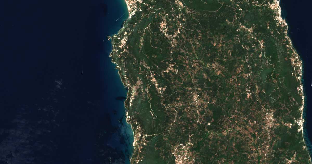 Satellitenkarte von Áno Pavliána