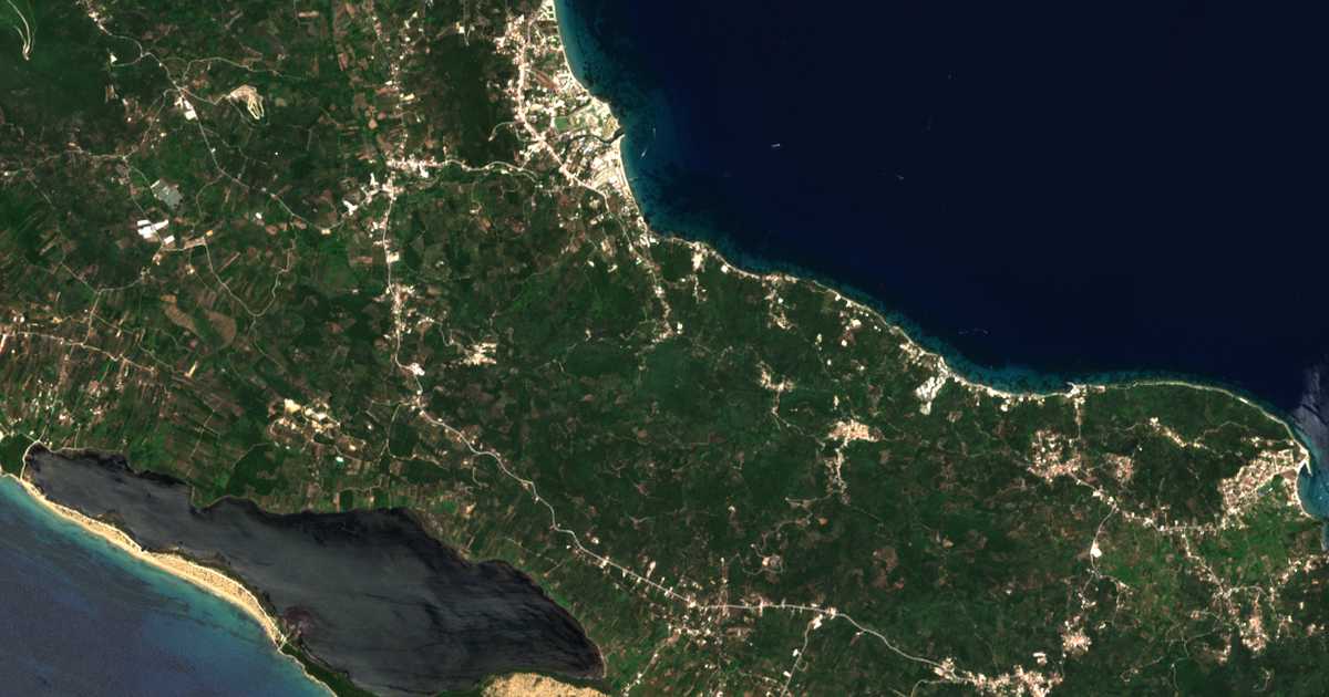 Satellitenkarte von Káto Spílaion