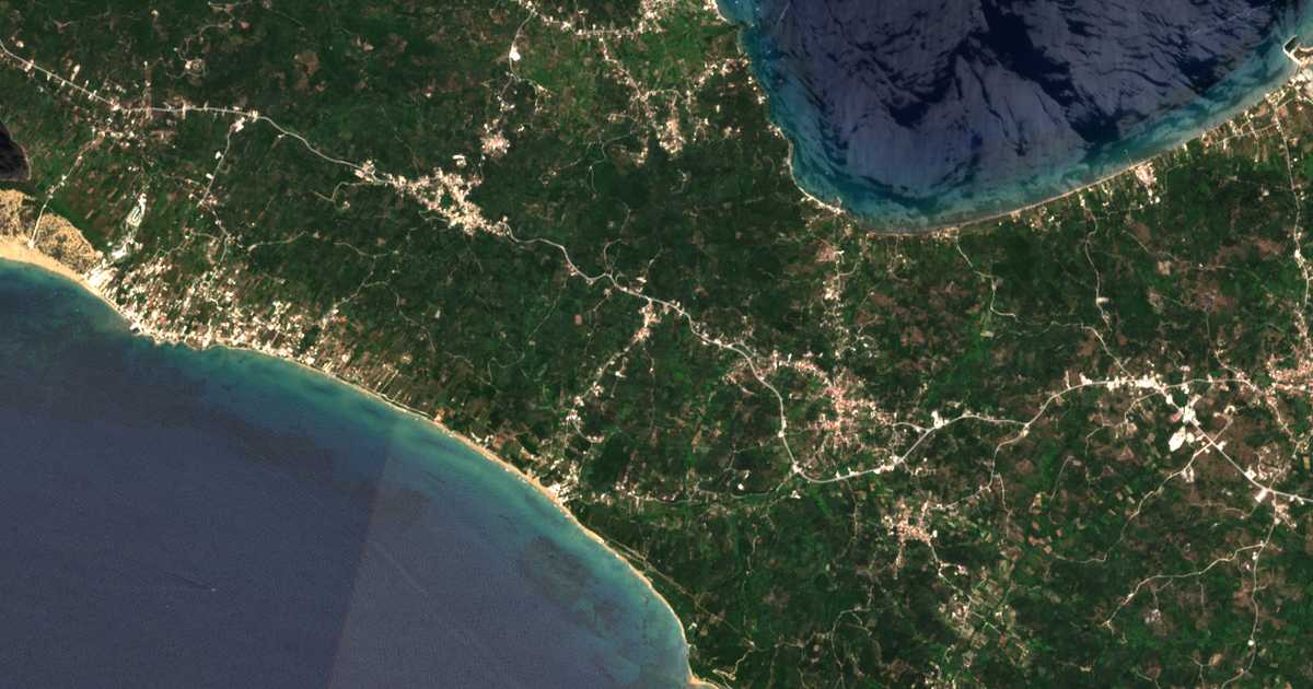 Satellitenkarte von Marathias