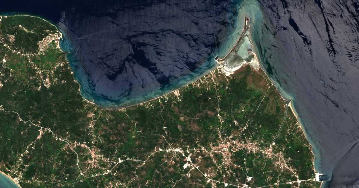 Satellitenkarte von Mólos