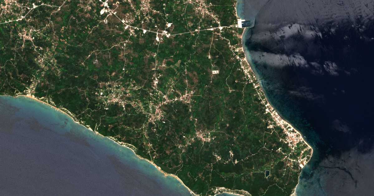 Satellitenkarte von Neochori