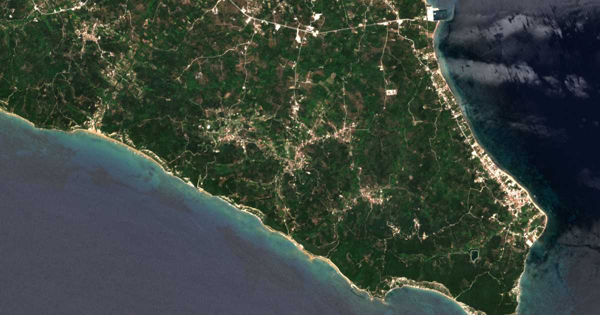 Satellitenkarte von Paleochori