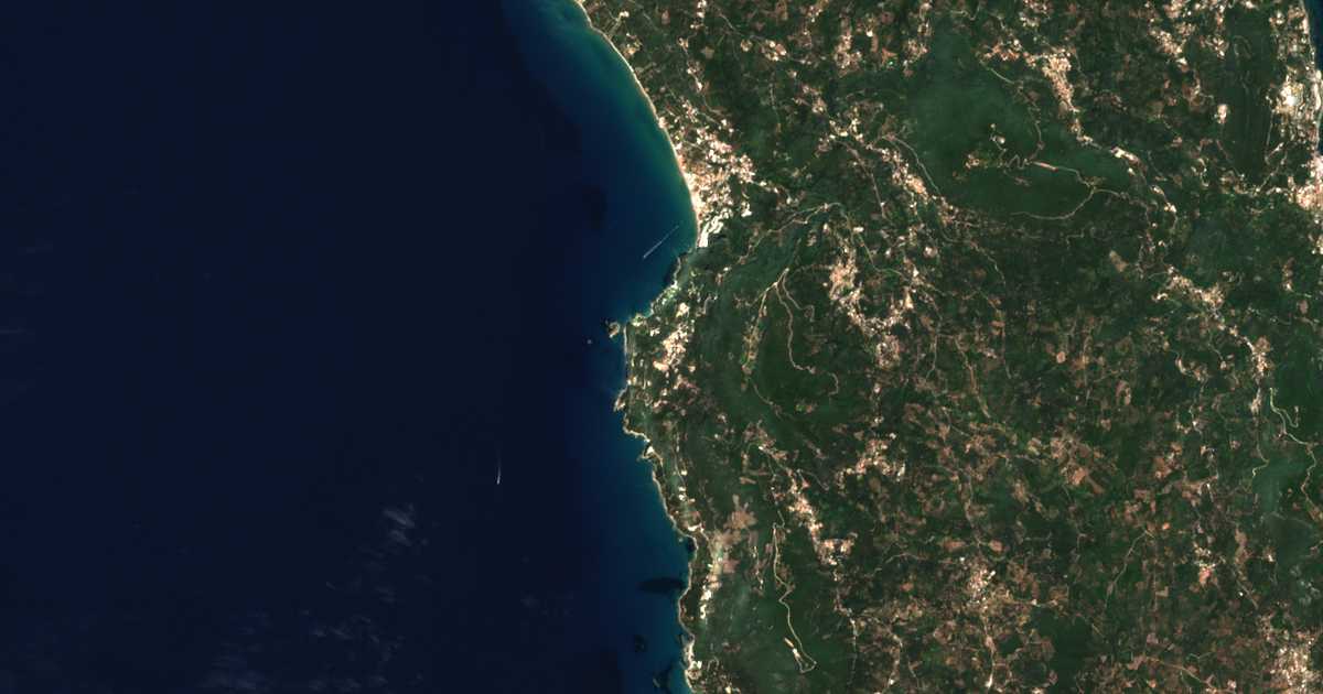 Satellitenkarte von Pentátion