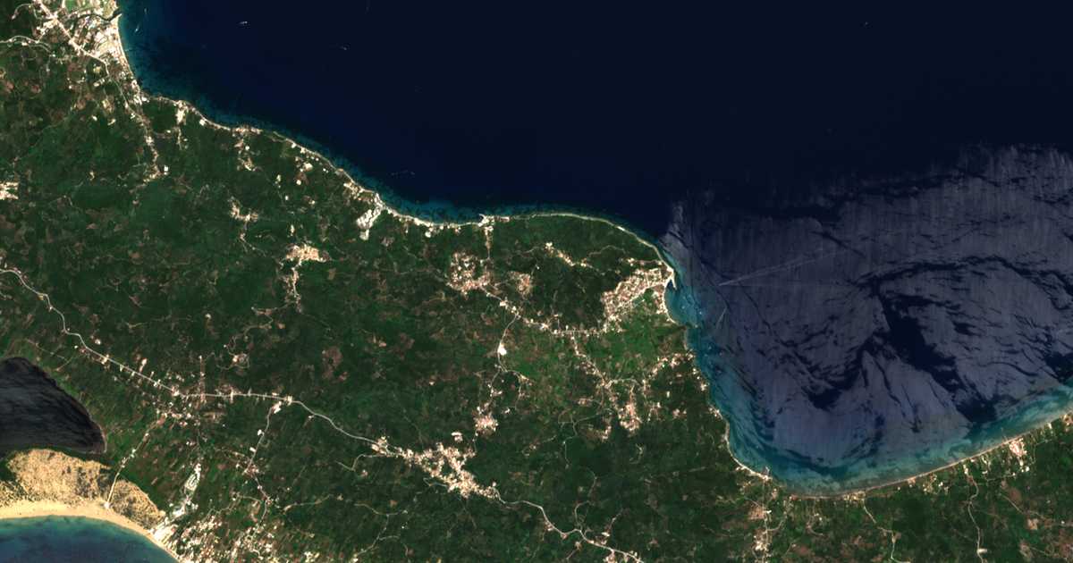 Satellitenkarte von Vasilátika