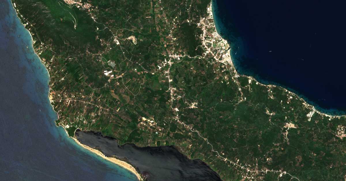 Satellitenkarte von Vragkaniótika