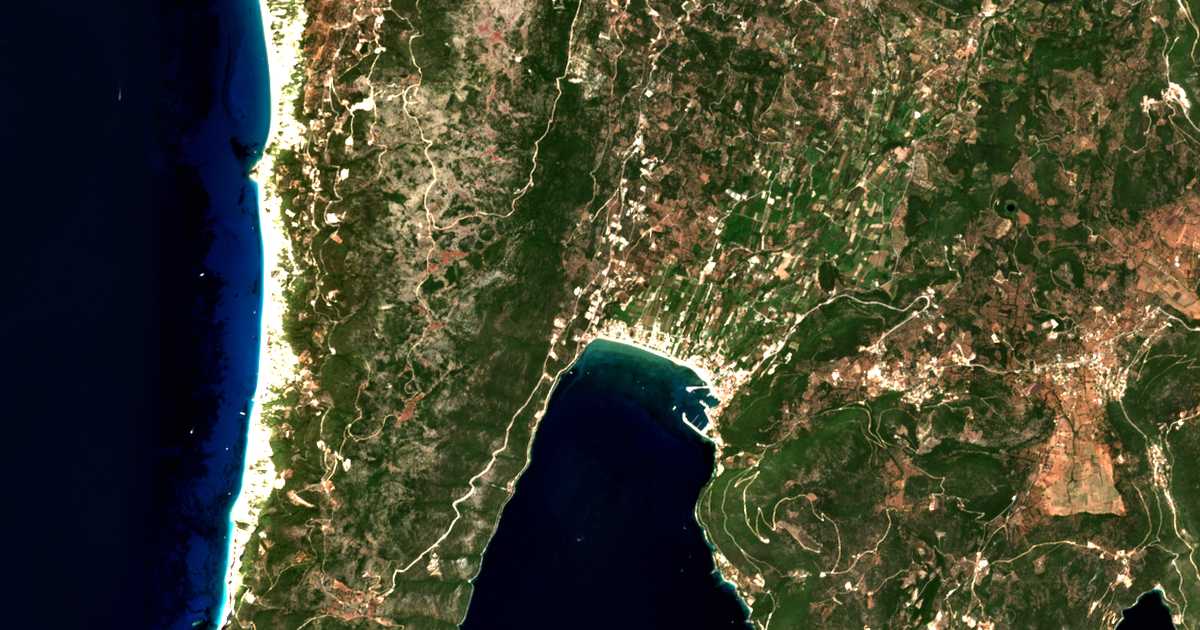 Satellitenkarte von Pónti Agíou Pétrou