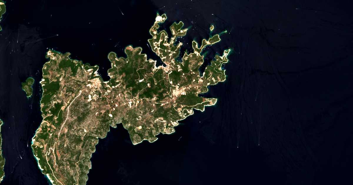 Satellitenkarte von Katomérion