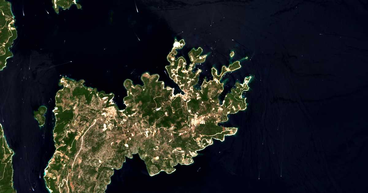 Satellitenkarte von Vathý